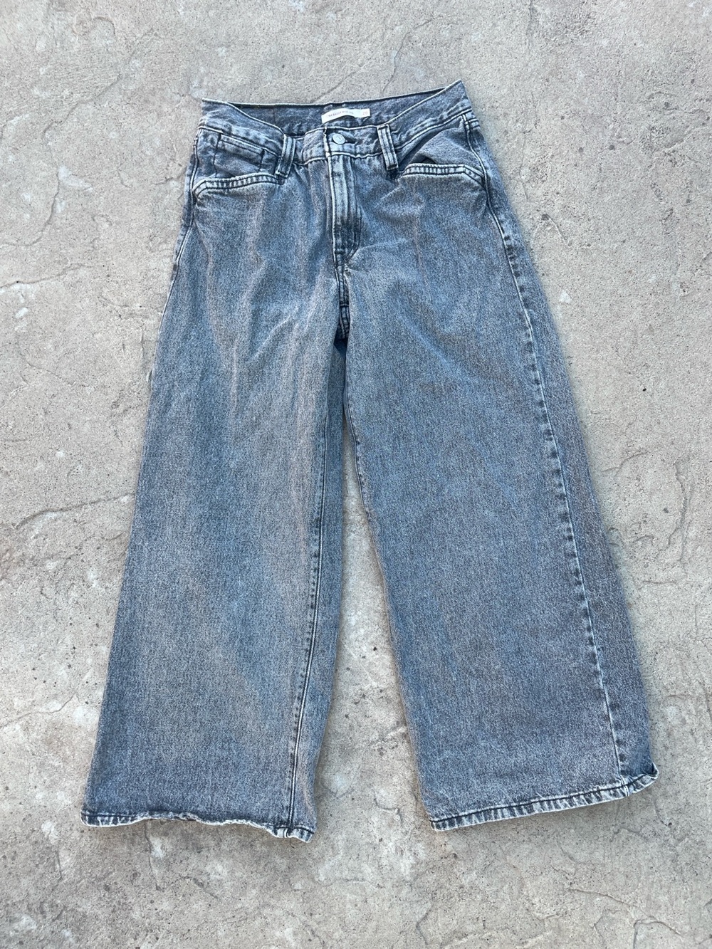 Levi’s 94 Baggy Wide Leg Black Stonewash Jeans 28 x 31